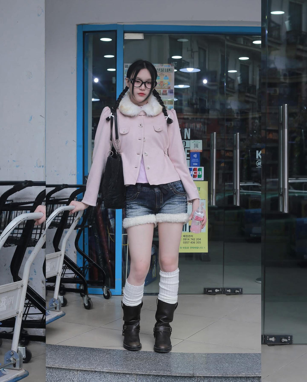 UYU Label Misa Faux Suede Jacket