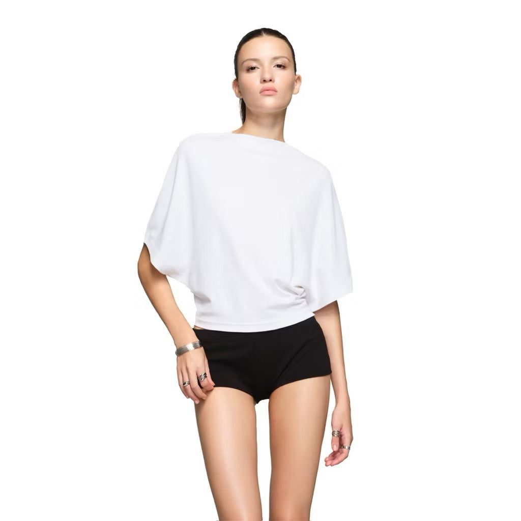 Backless Lace-Up Tee 