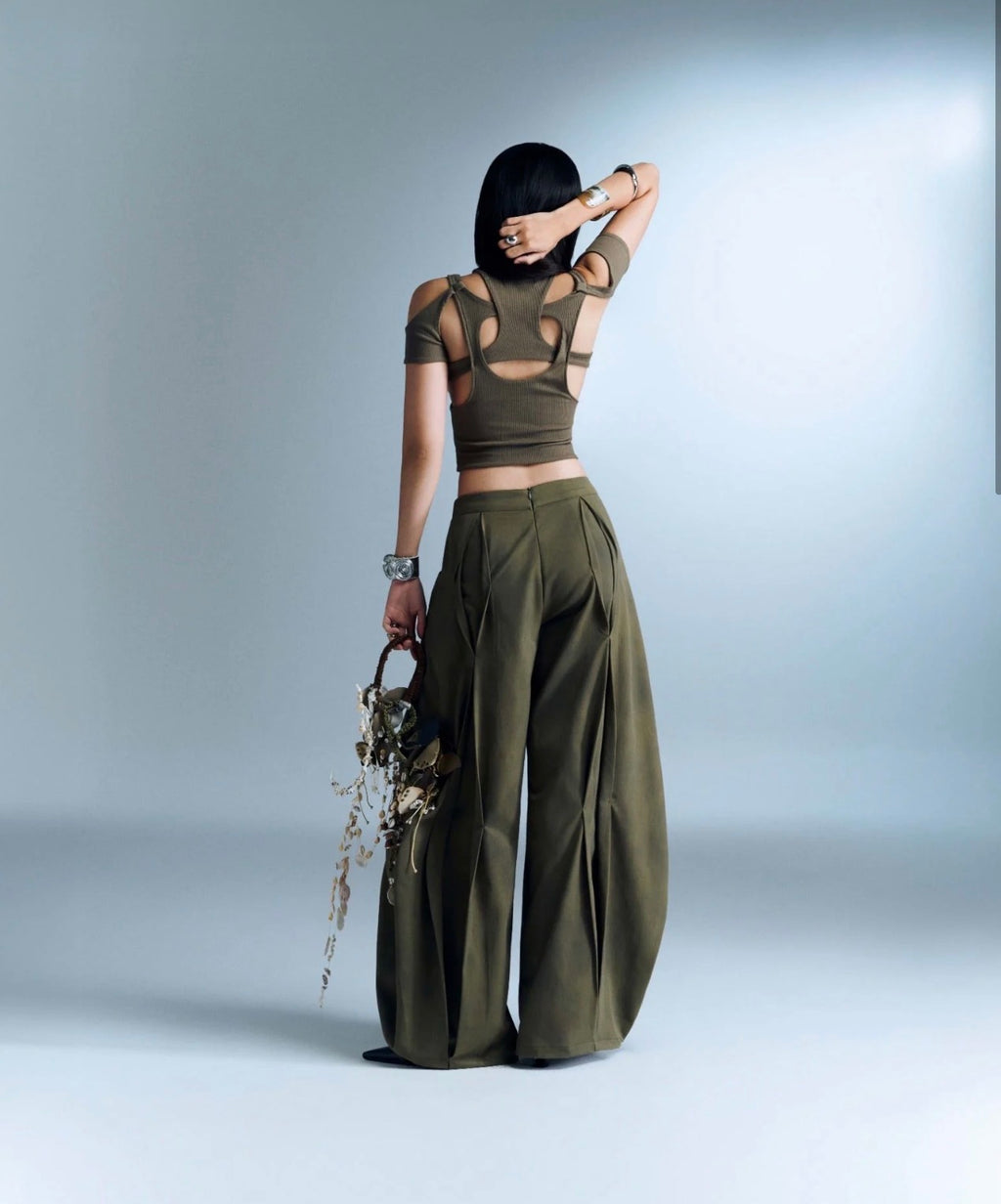 BUNNYHILL TAWNY TOP (ARMY GREEN) - READY TO DISPATCH WITHIN 48 hours