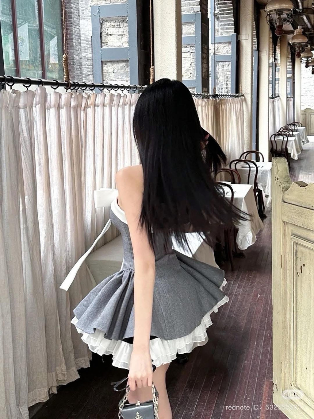 LANE CÌ Bunny Dress ( Grey )