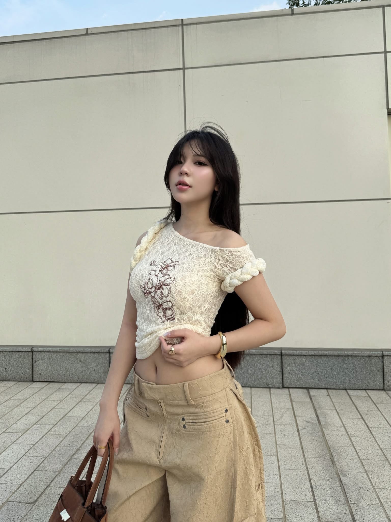 STUN Orchid Lace Top