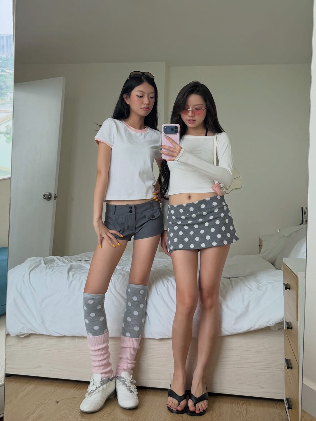 Calem.Club Polka Dots Mini Skirt