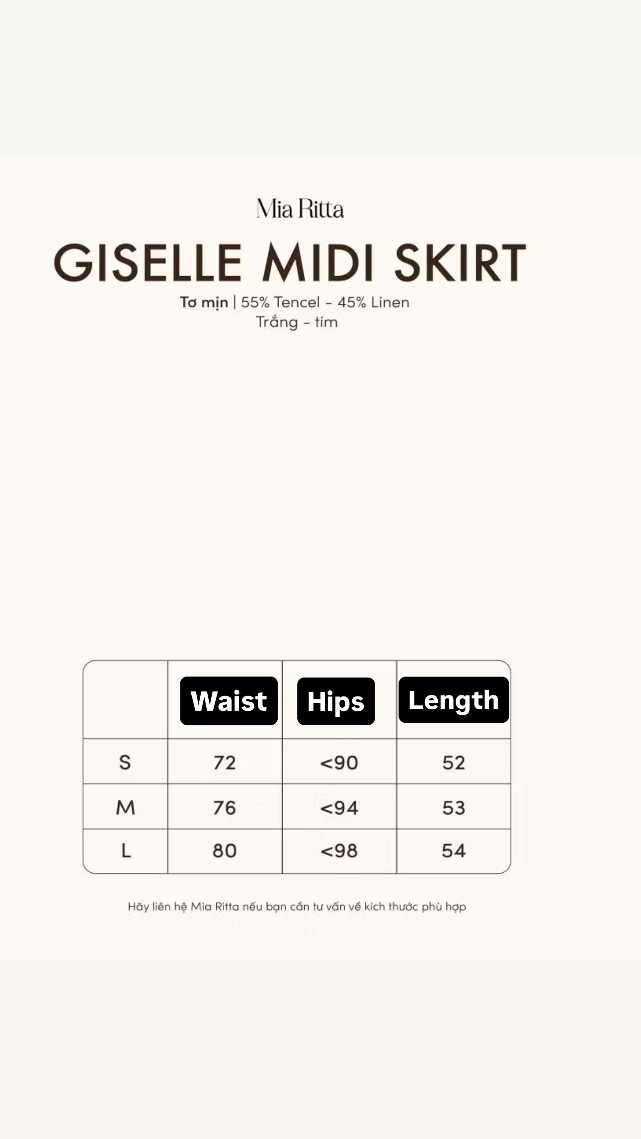 MiaRitta Giselle Midi Skirt