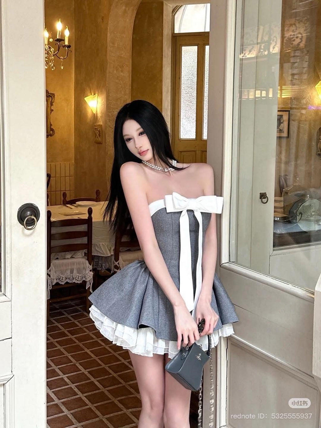 LANE CÌ Bunny Dress ( Grey )