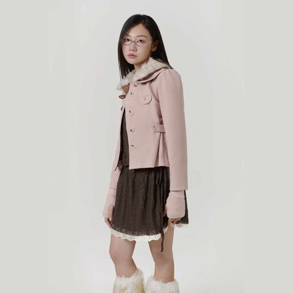 UYU Label Misa Faux Suede Jacket