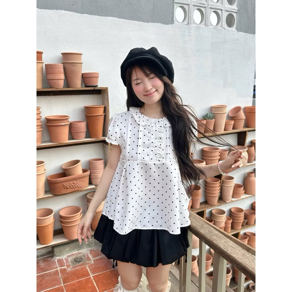 NCN Fencii Polka Dots Top