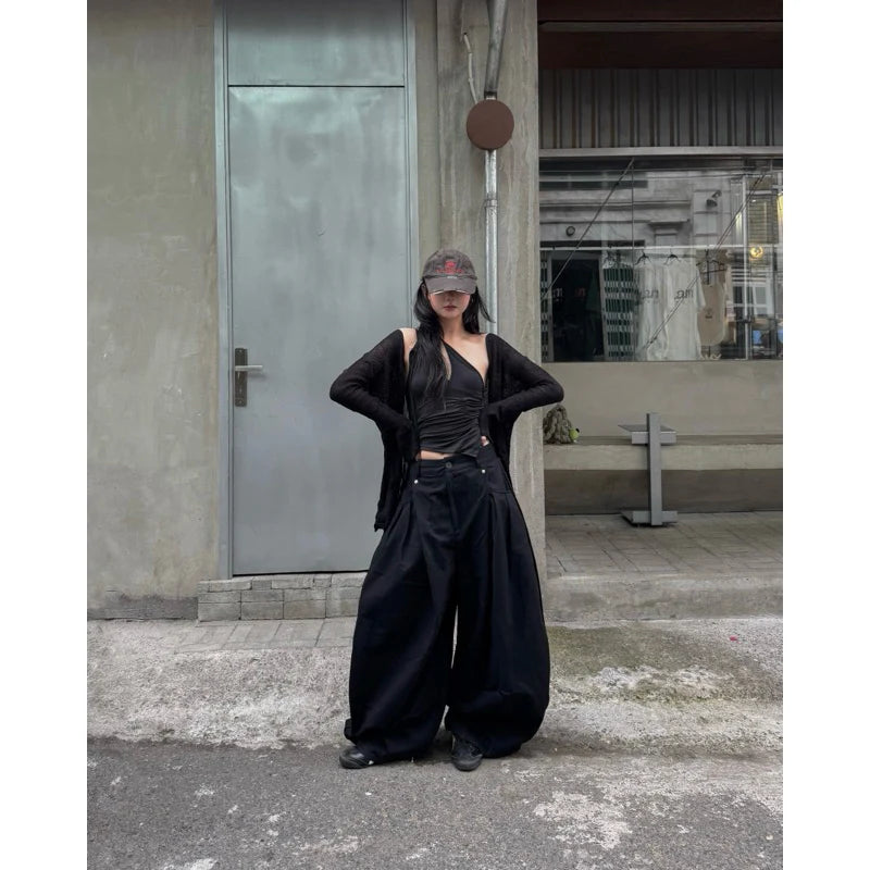 Sagittarius.A+ MULTI RIVET WIDE PANTS