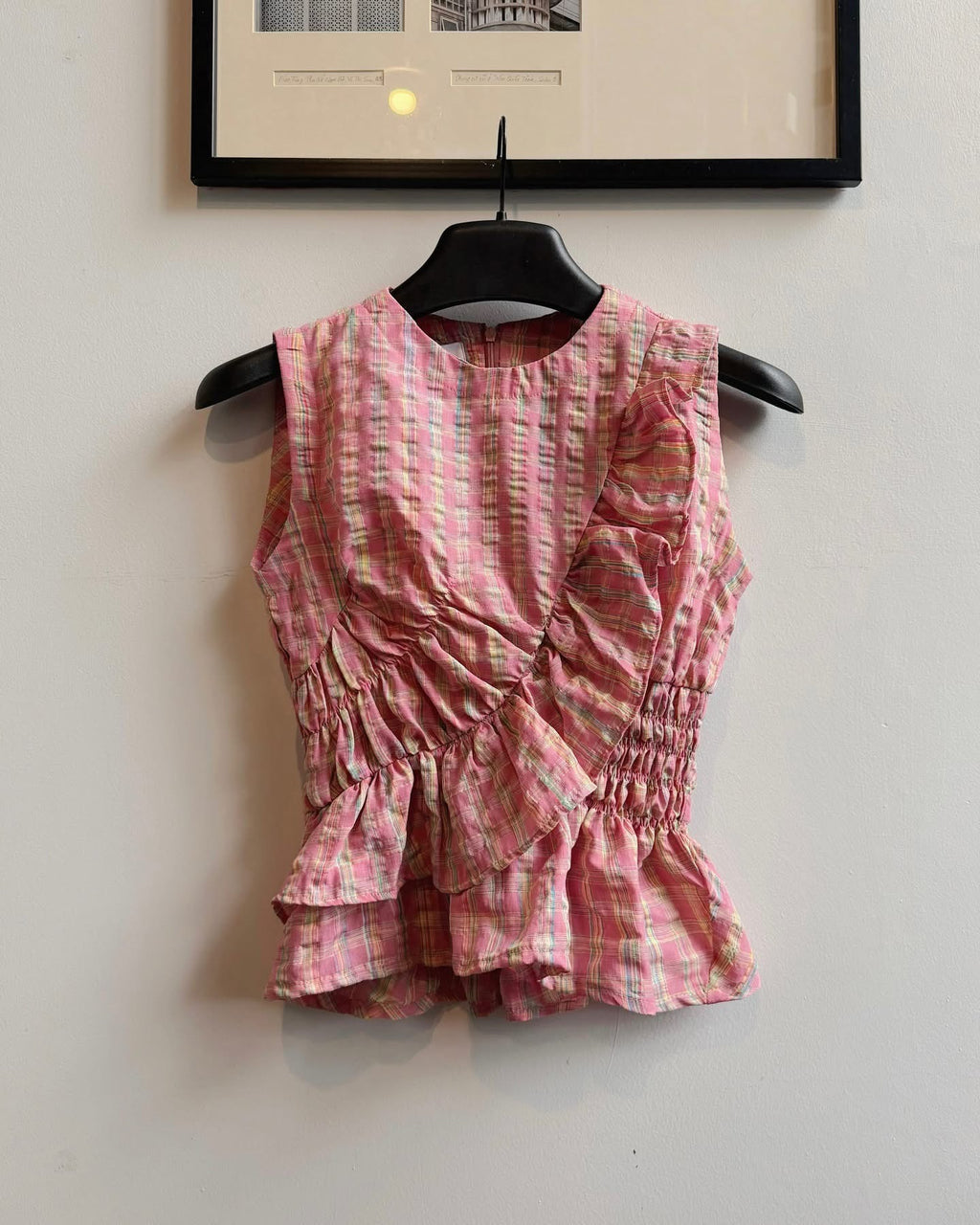 ProfileMoMo Pink Plaid Top