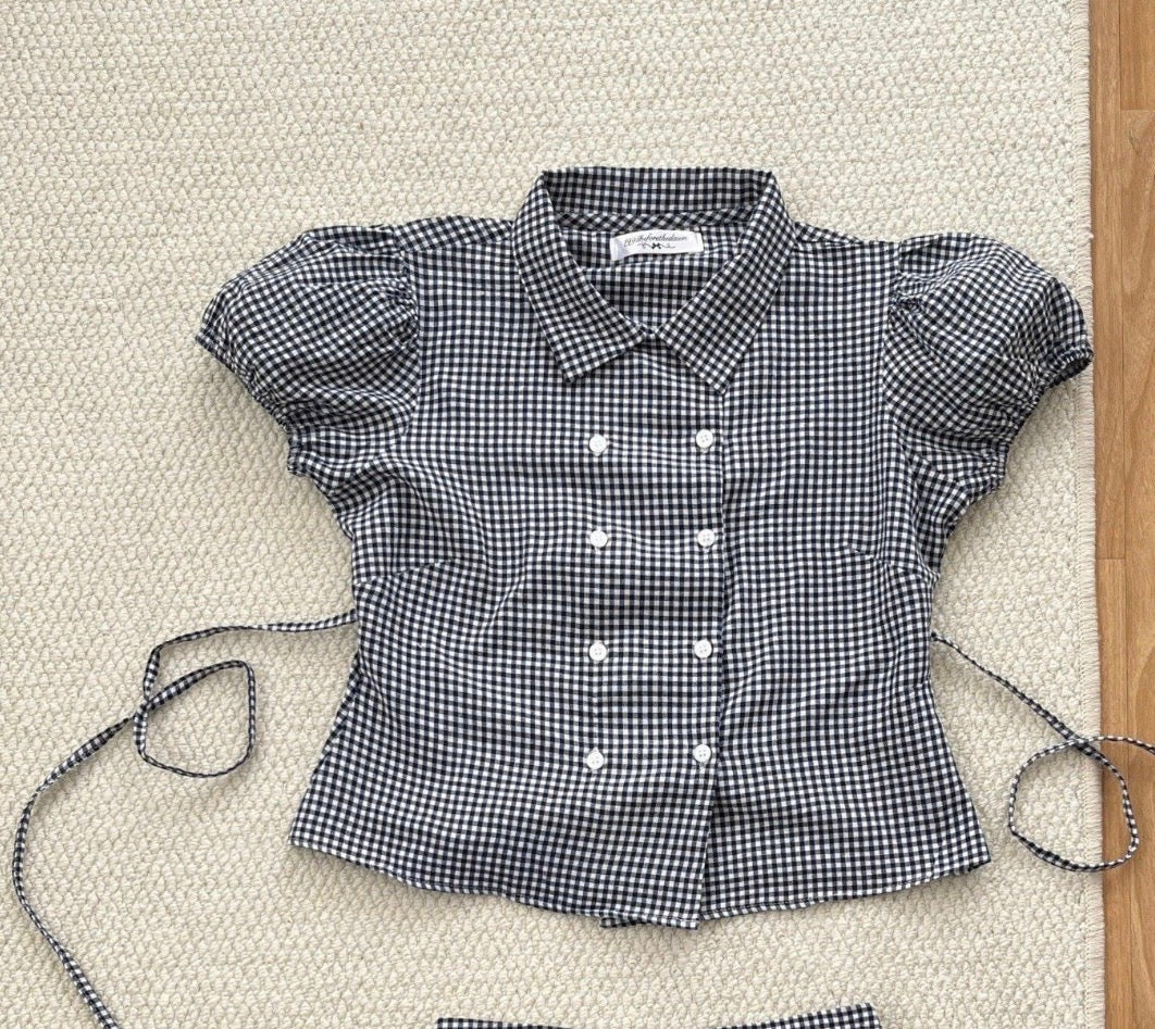 1998beforethedawn Emily Navy Top