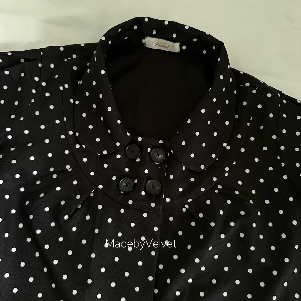 Velvet Dot Top