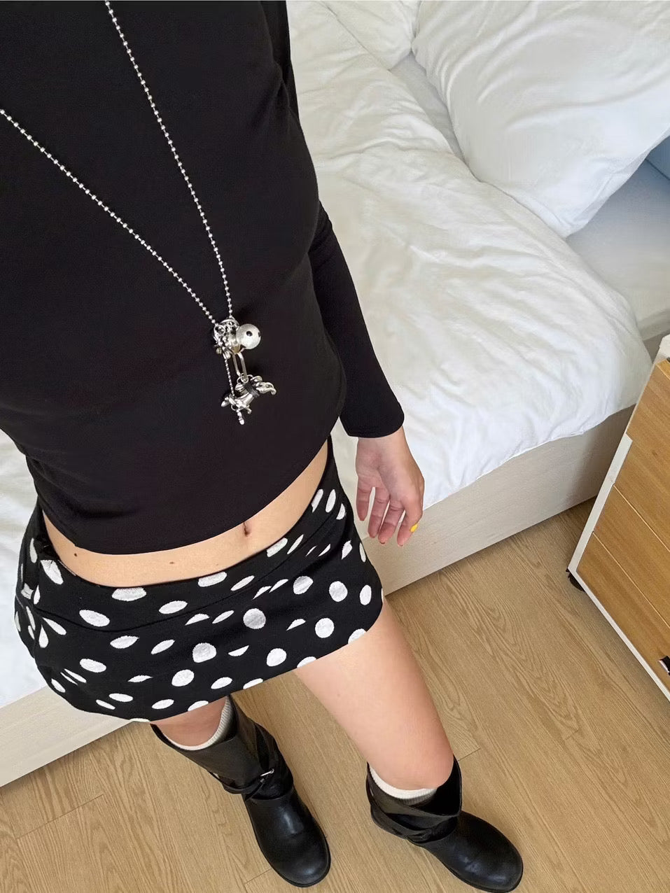 Calem.Club Polka Dots Mini Skirt