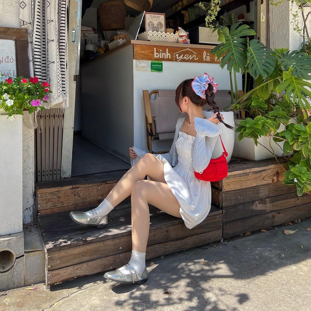 AREUM Aimee Dress + Nami Cardigan Set