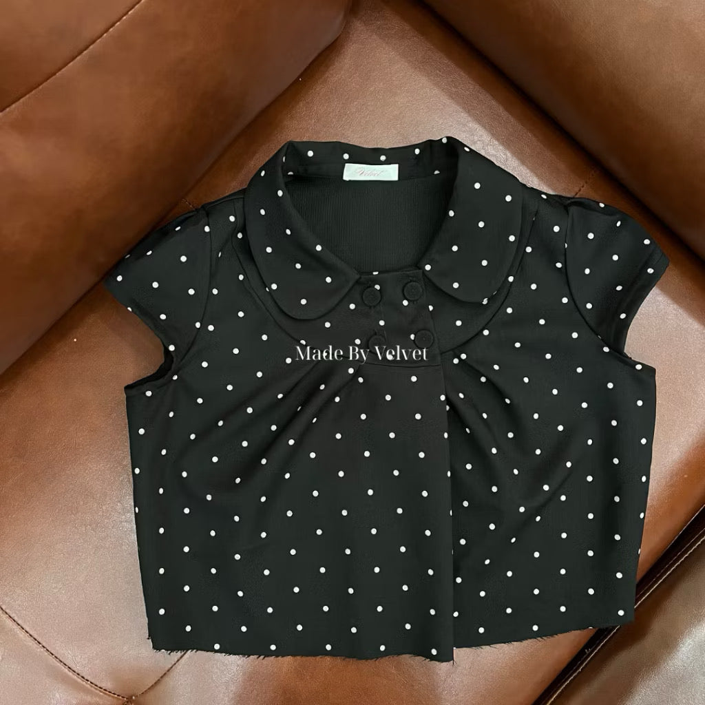 Velvet Dot Top