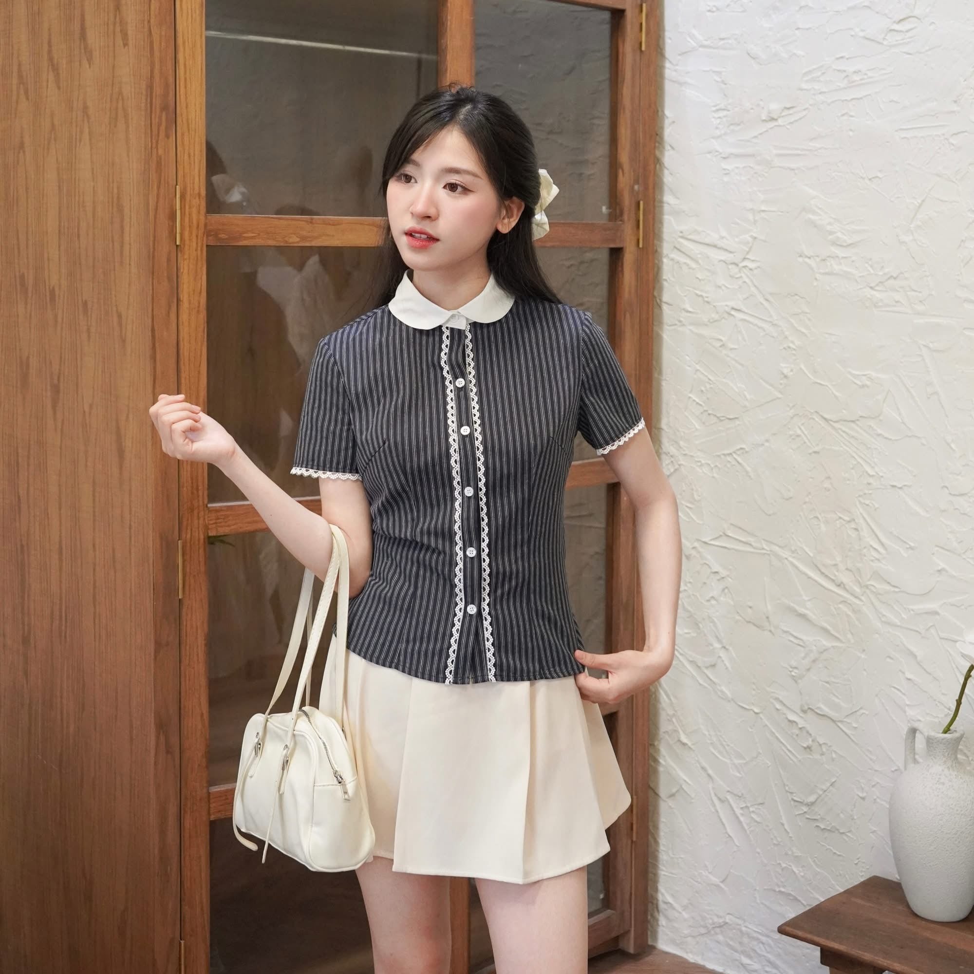 Hatdecloset Vintage Stripe Top - Ready to dispatch in 48 hours