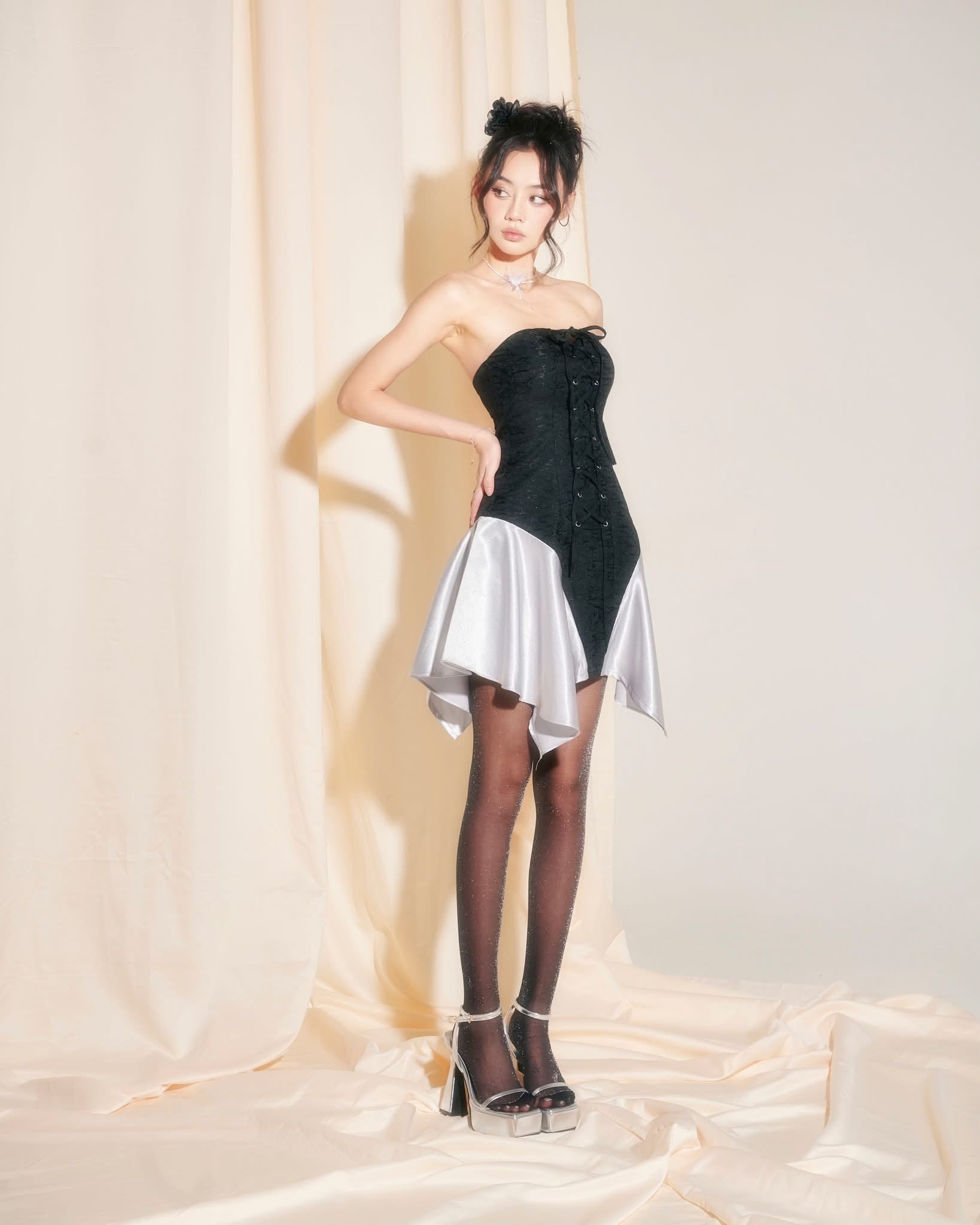Into.eight Noelle Dress ( Black )- Ready to dispatch in 48 hours