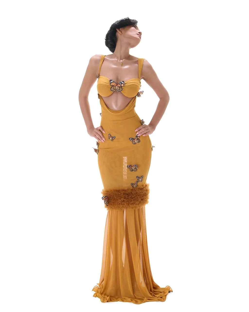 Ibiboss Lumina Dress (Yellow ) - Ready to dispatch in 48 hours
