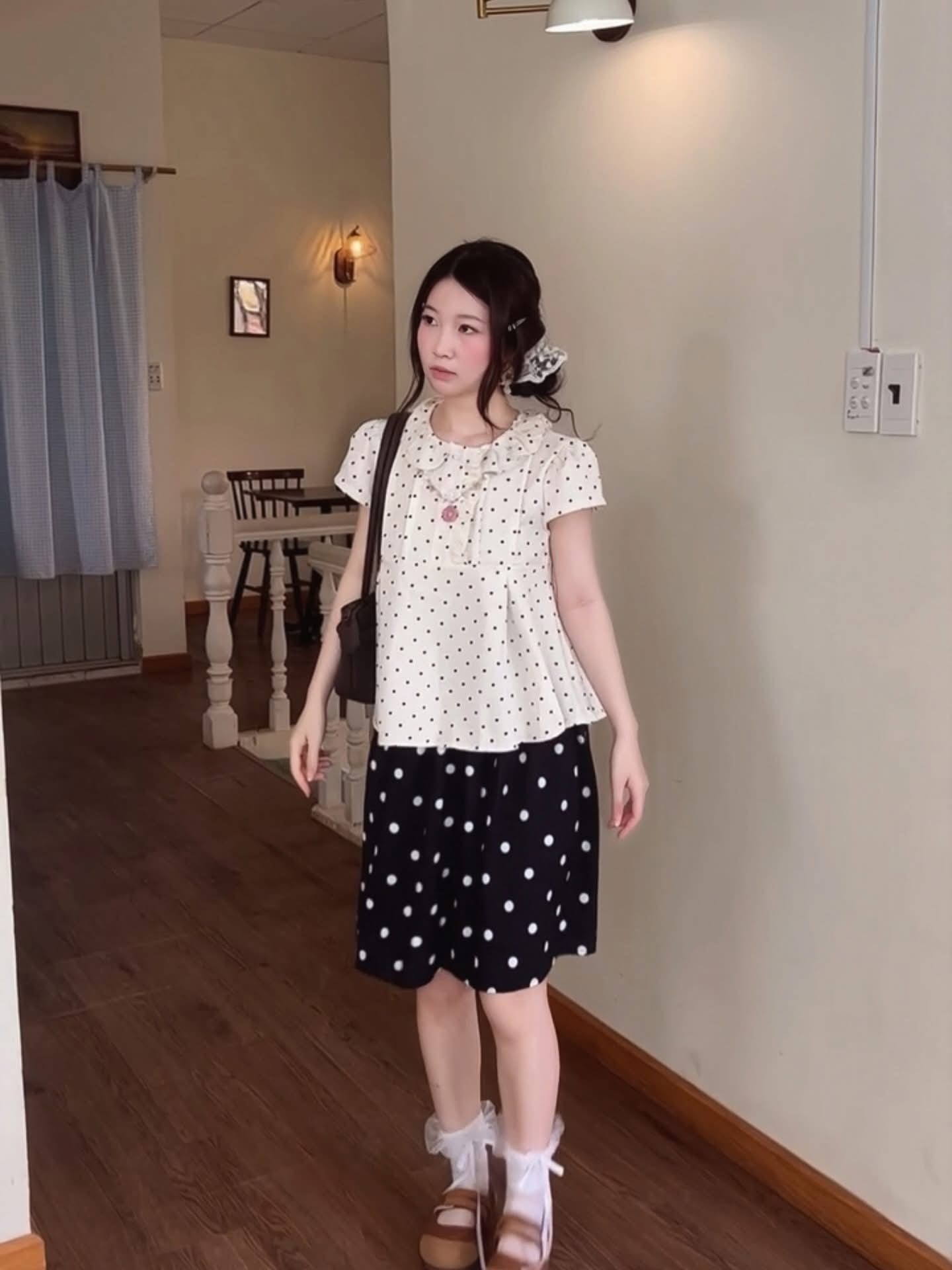 NCN Fencii Polka Dots Top