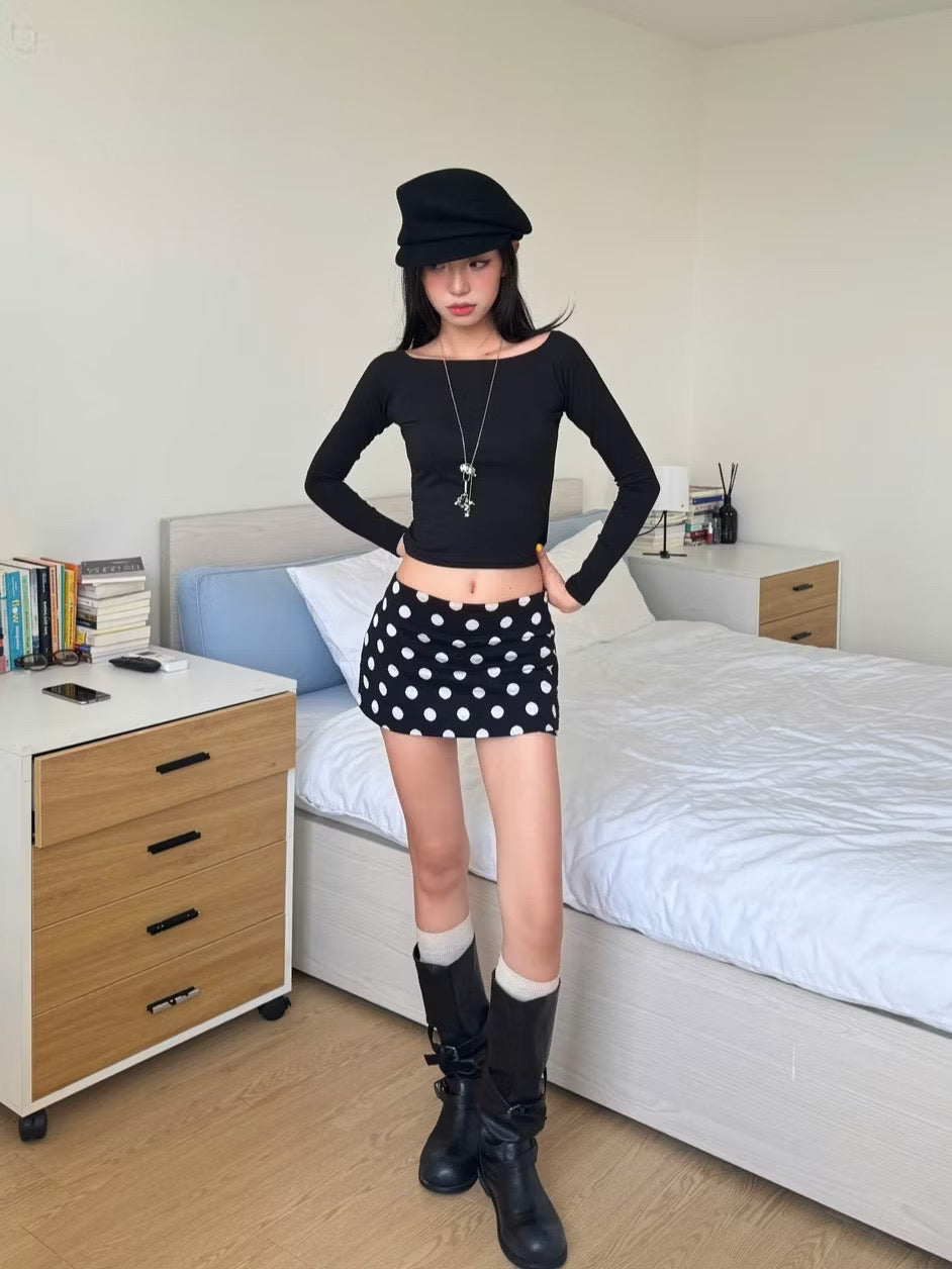 Calem.Club Polka Dots Mini Skirt