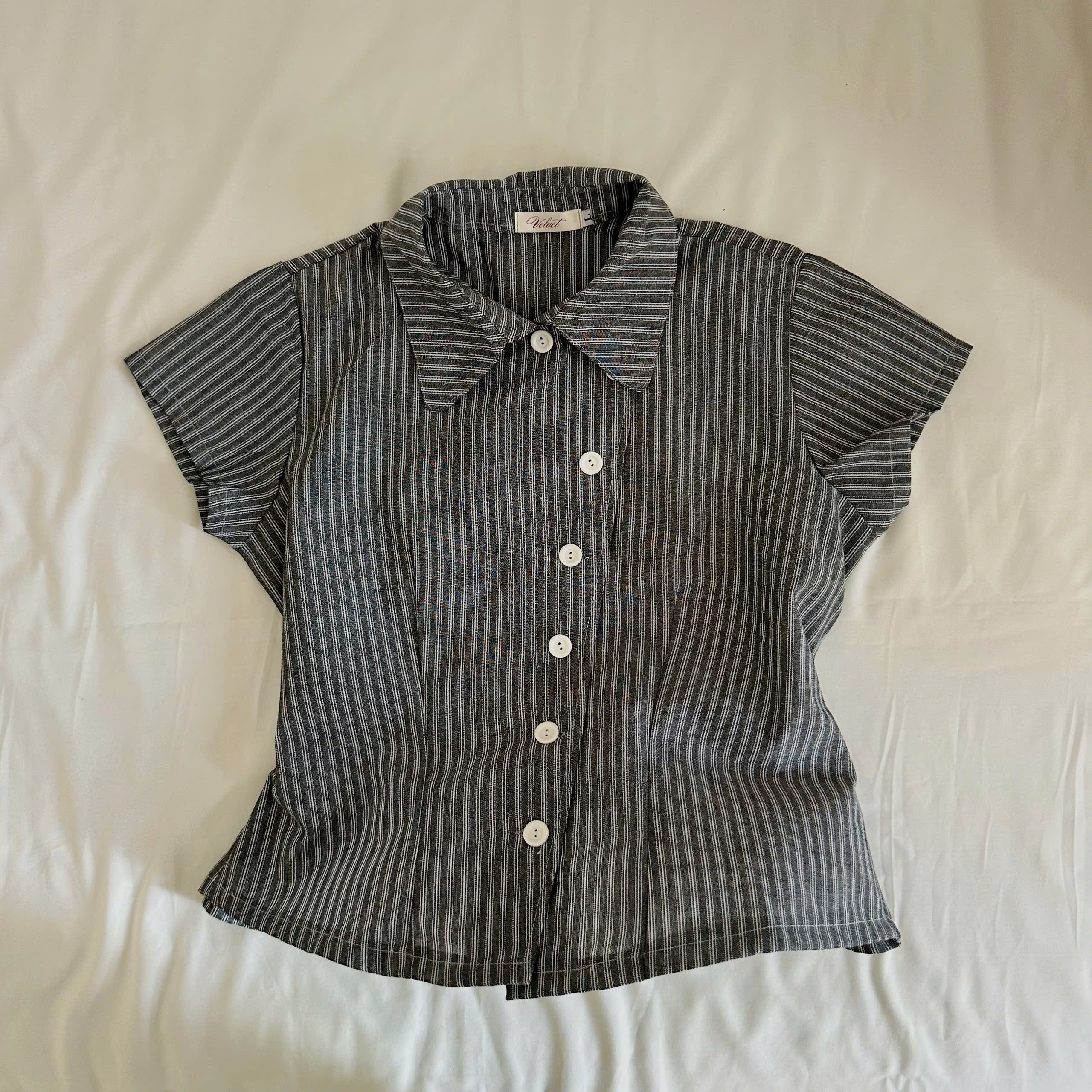 Velvet Navy Top