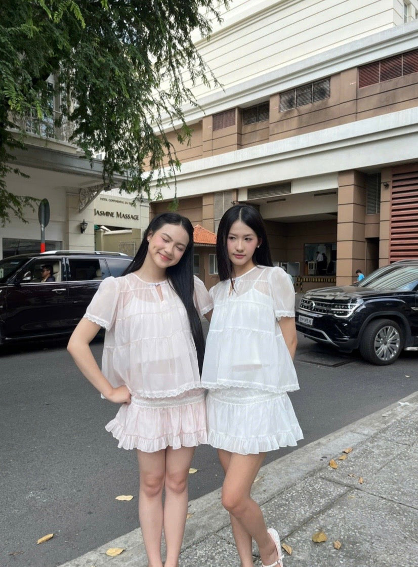1998-Nabi Skirt (White) - Ready to dispatch in 48 hours