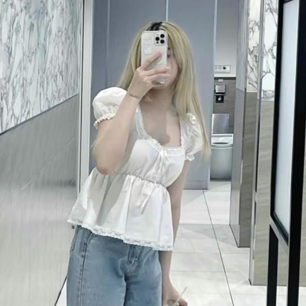 My Baby doll Top - White (Pre-order)