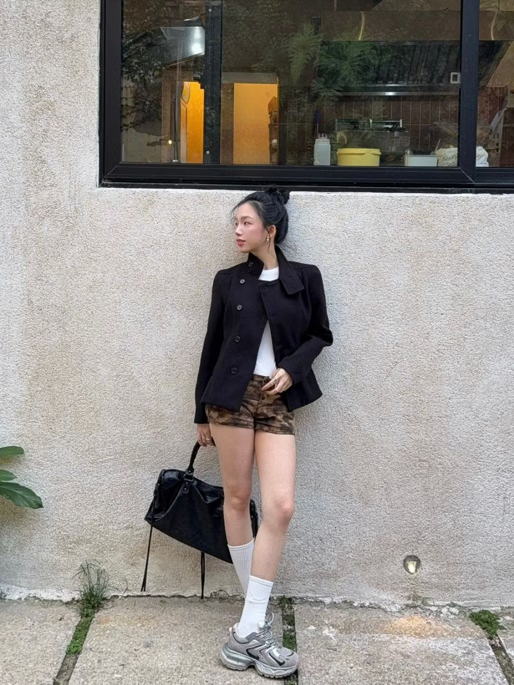 Bycamcam wool high neck Jacket