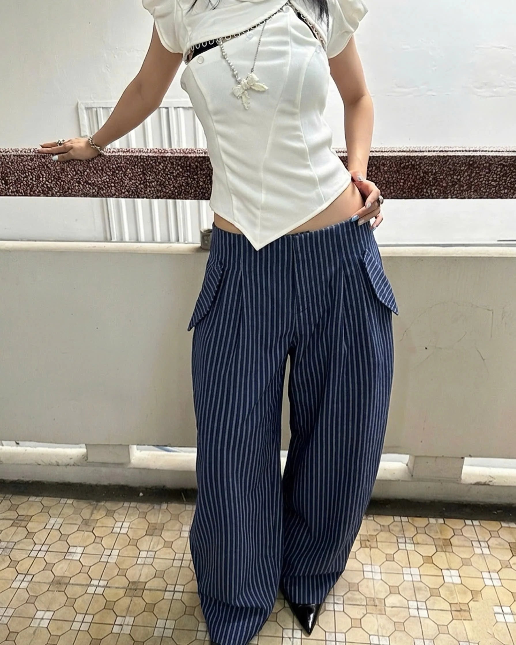 IUE “BLUEBERRY" BAGGY PANTS