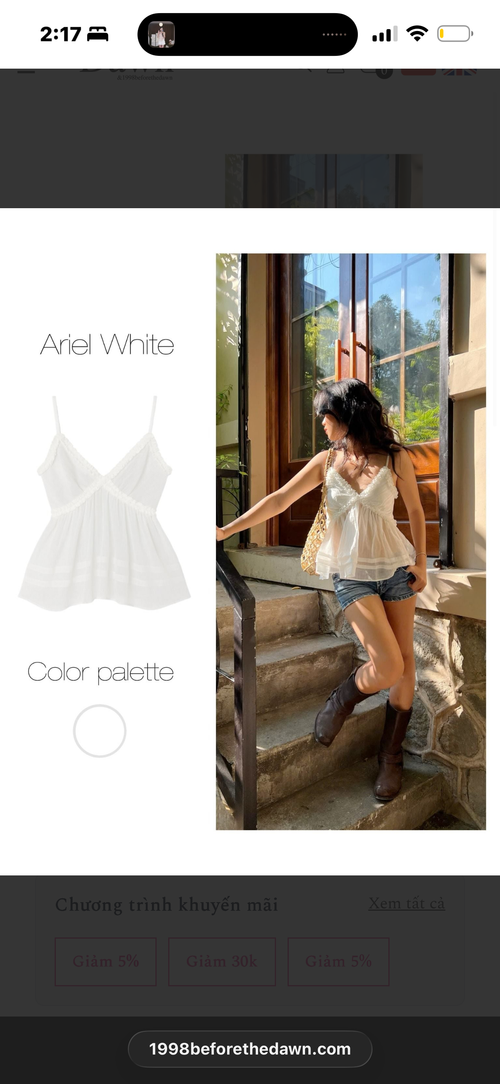 1998 Ariel Cami Top ( White ) - READY TO DISPATCH WITHIN 48 hours