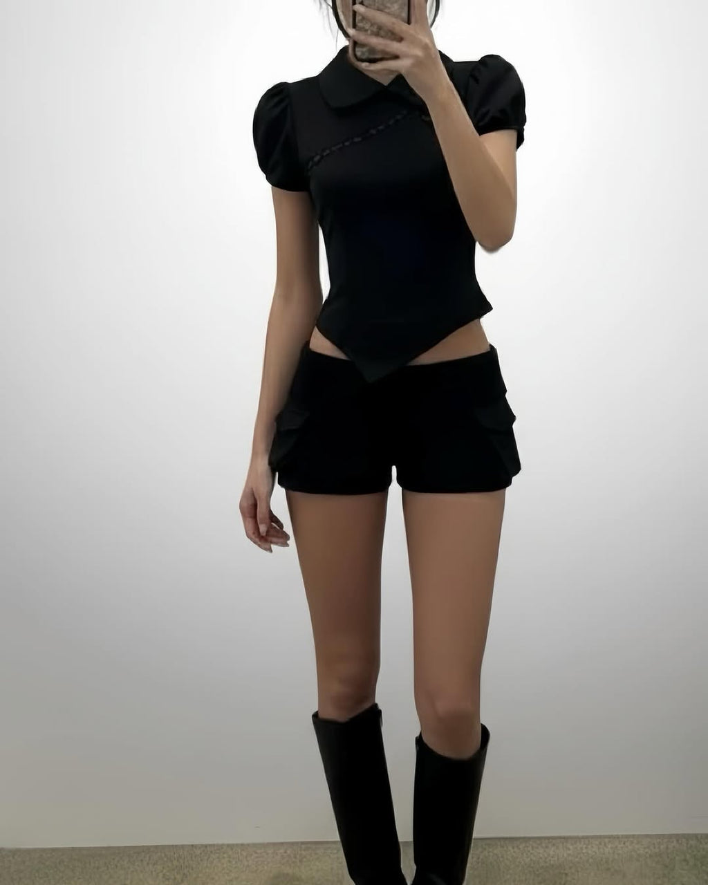 IUE Xin Xin Top (Black ) - Ready to dispatch in 48 hours
