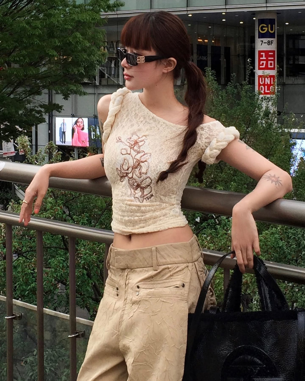 STUN Orchid Lace Top