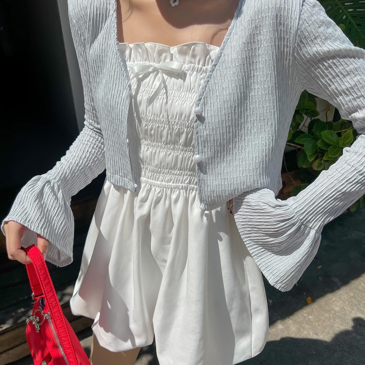 AREUM Aimee Dress + Nami Cardigan Set