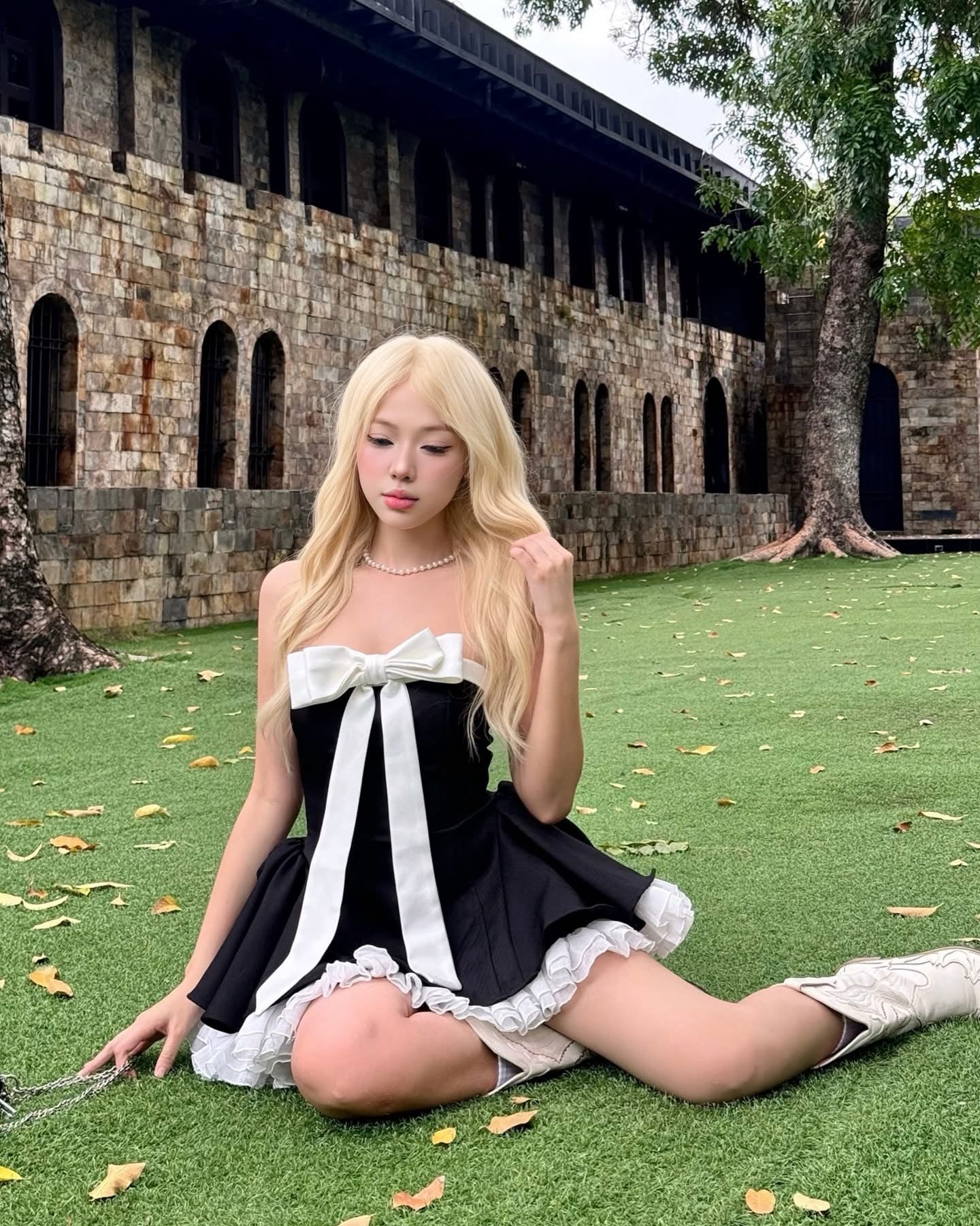 LANE CÌ Bunny Dress ( Black )