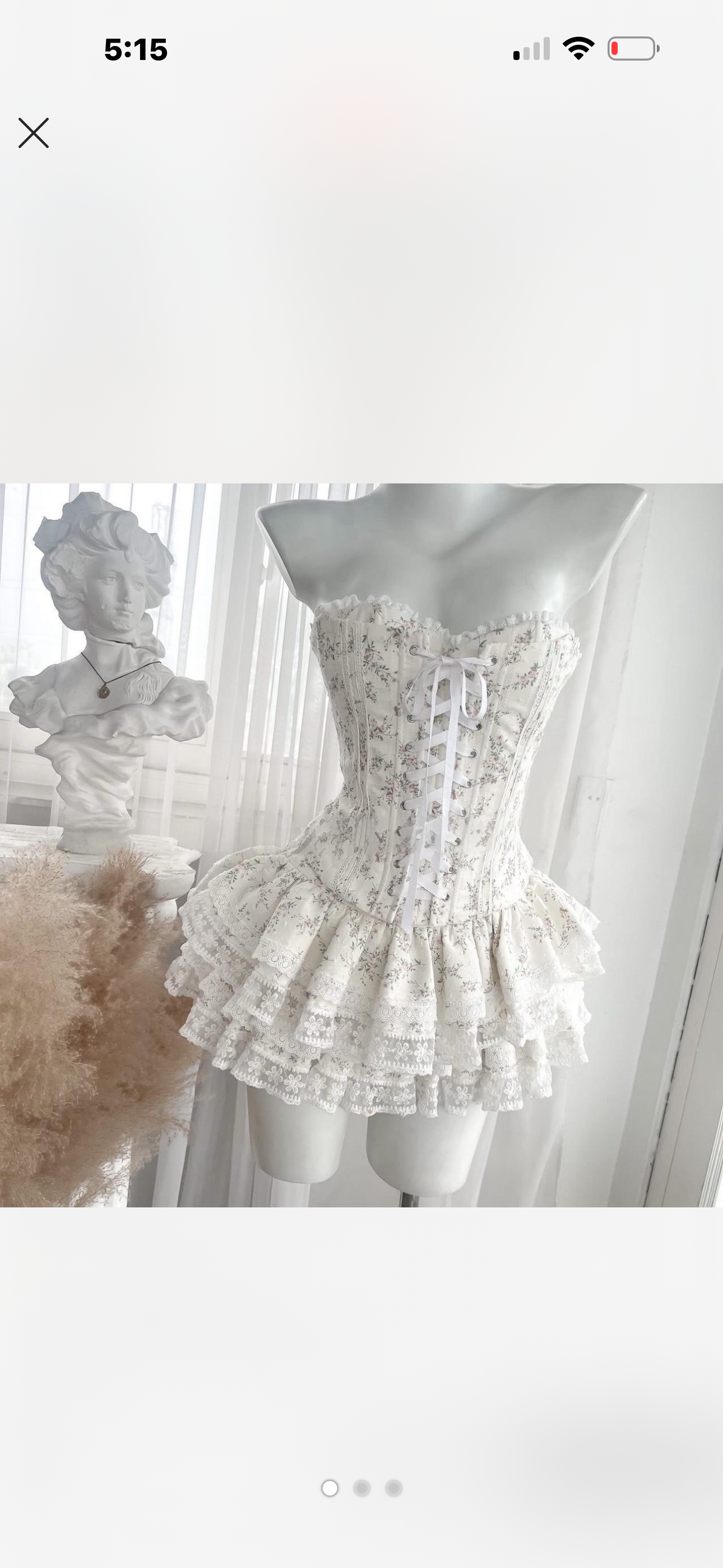 Hans Floral Coquette set - Ready to dispatch in 48 hours