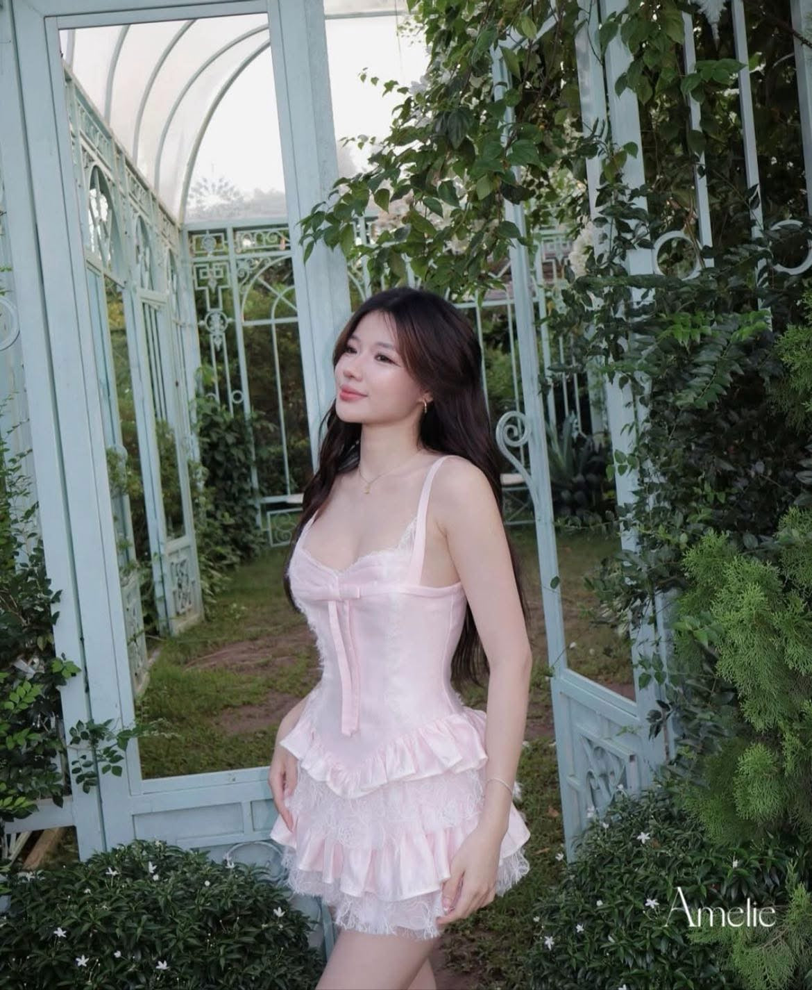 Amelie Poppy Dress - Ready to dispatch in 48 hours
