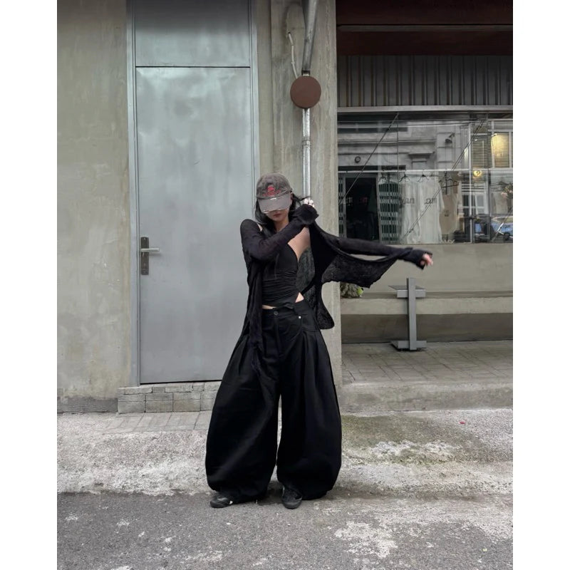 Sagittarius.A+ MULTI RIVET WIDE PANTS