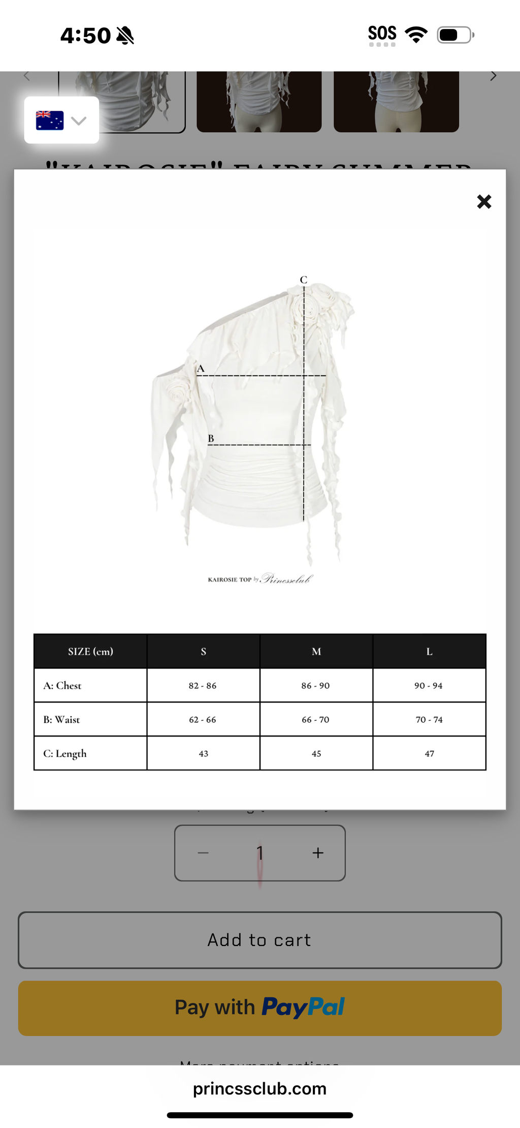 Princssclub Kairosie Fairy Summer Top