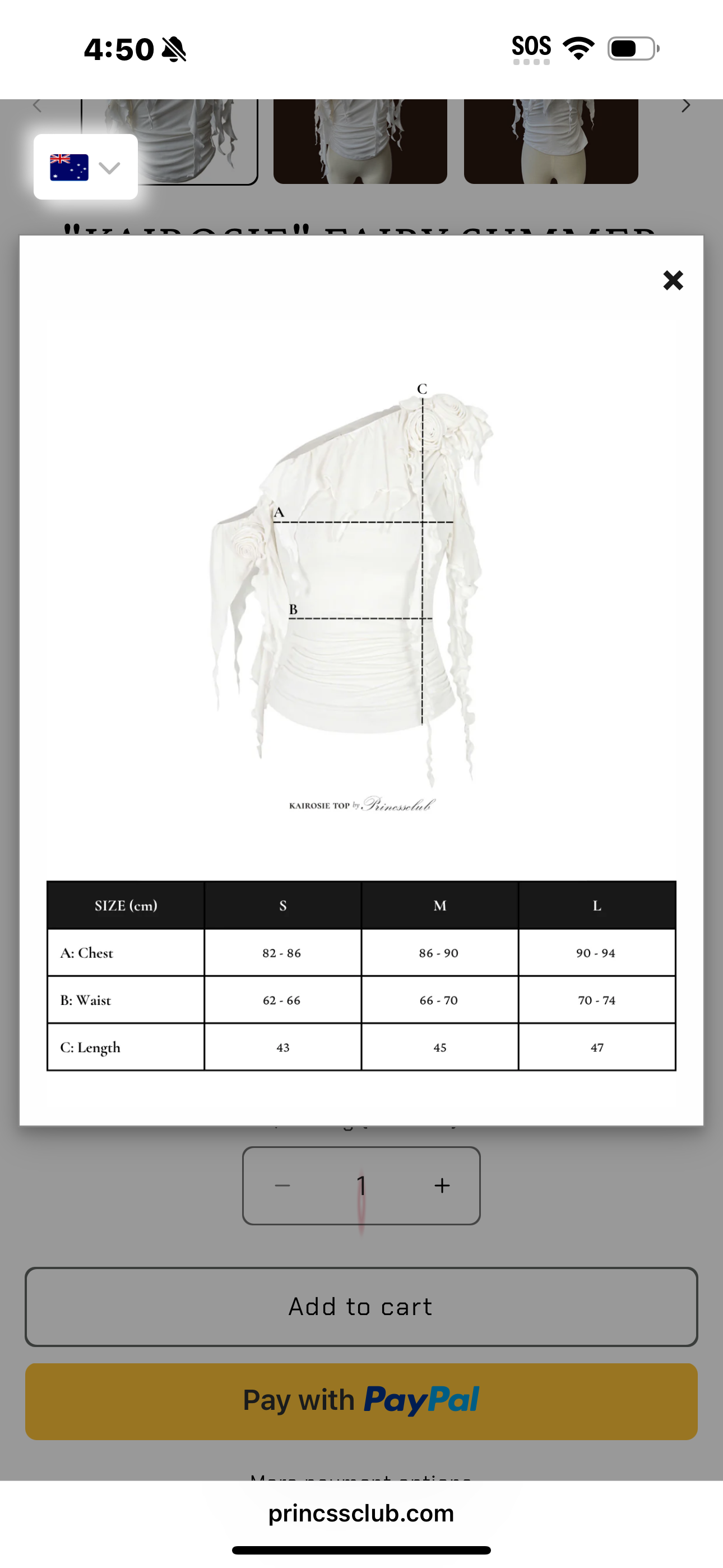 Princssclub Kairosie Fairy Summer Top