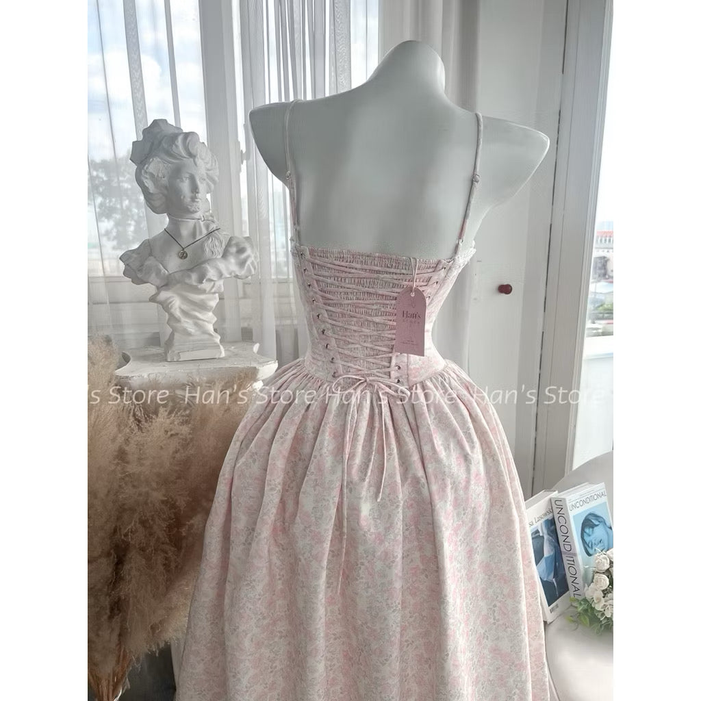 Hans Rose Corset Maxi Dress