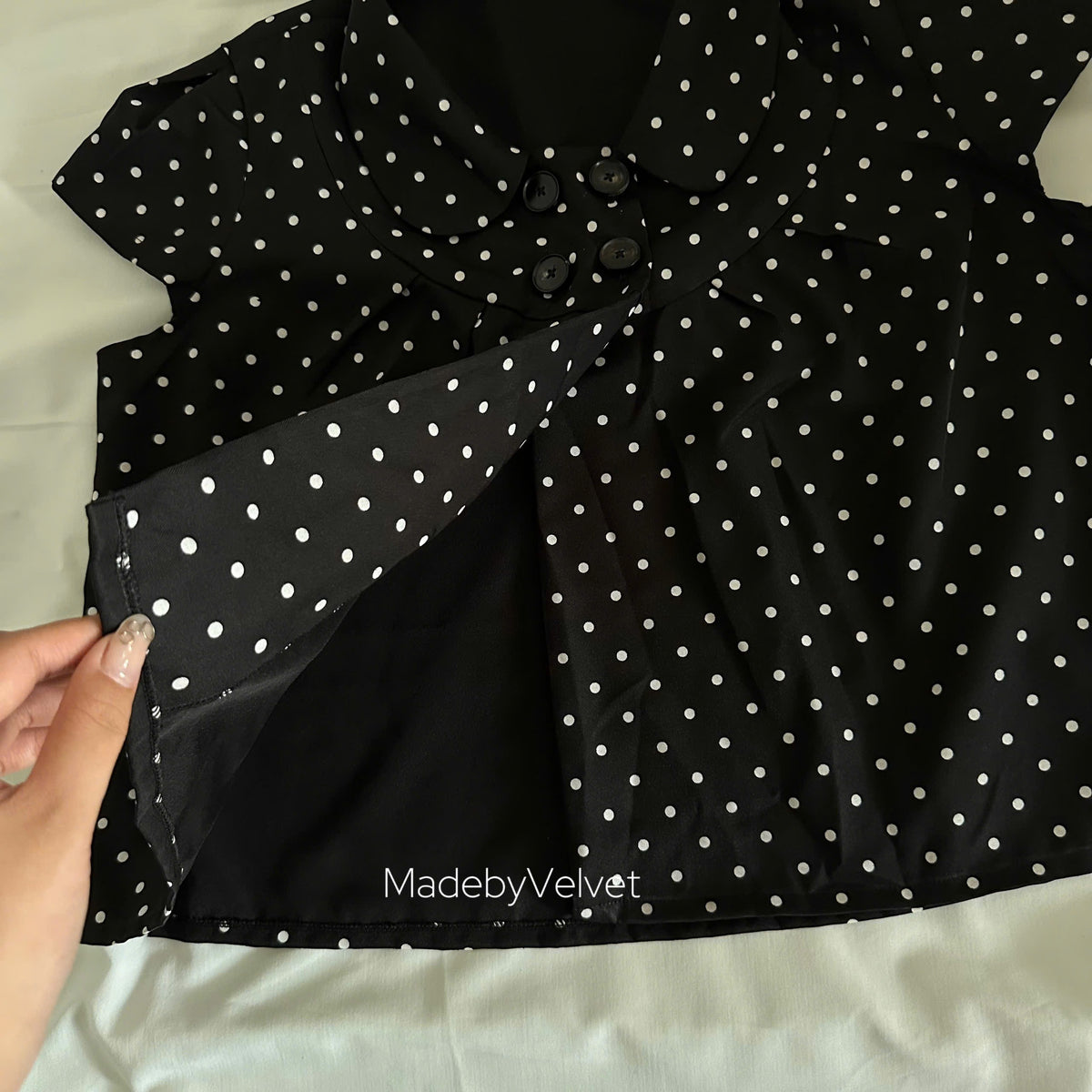 Velvet Dot Top