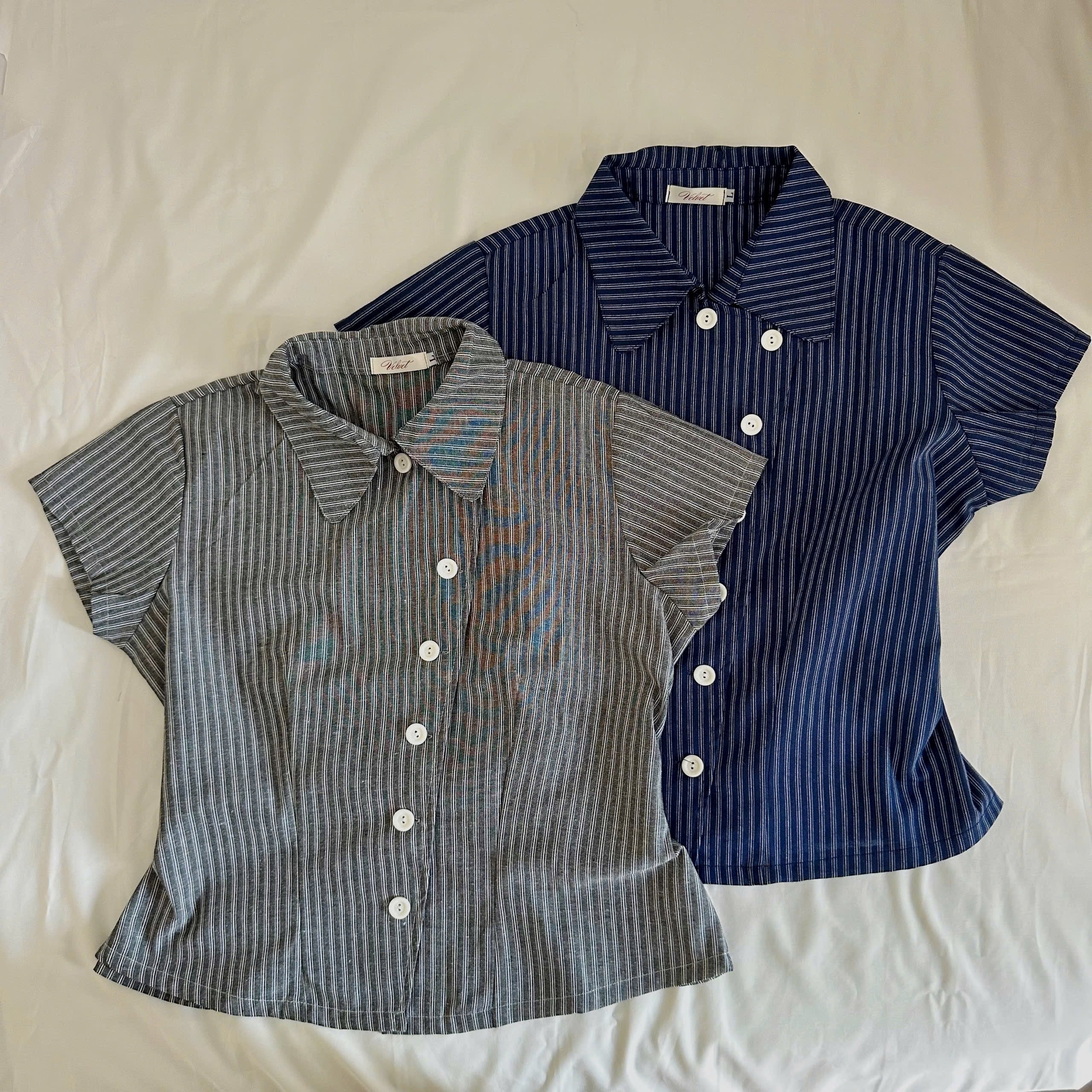 Velvet Navy Top