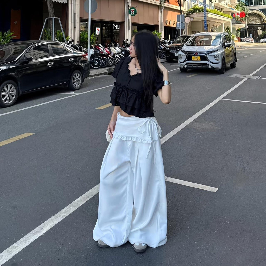 M.Studio Wide-Leg Highwaist Pants - Ready to dispatch in 48 hours