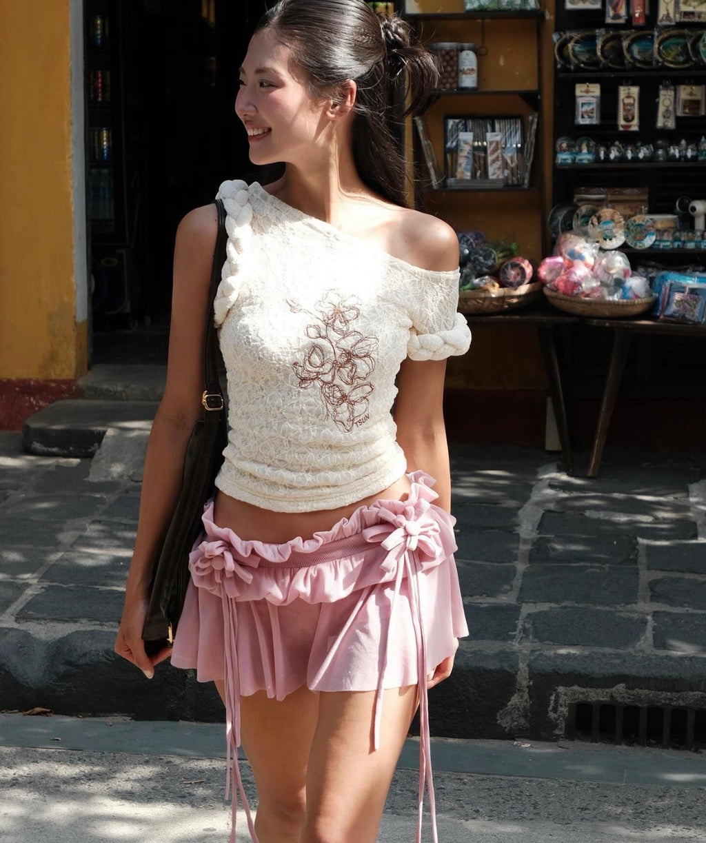 STUN Orchid Lace Top