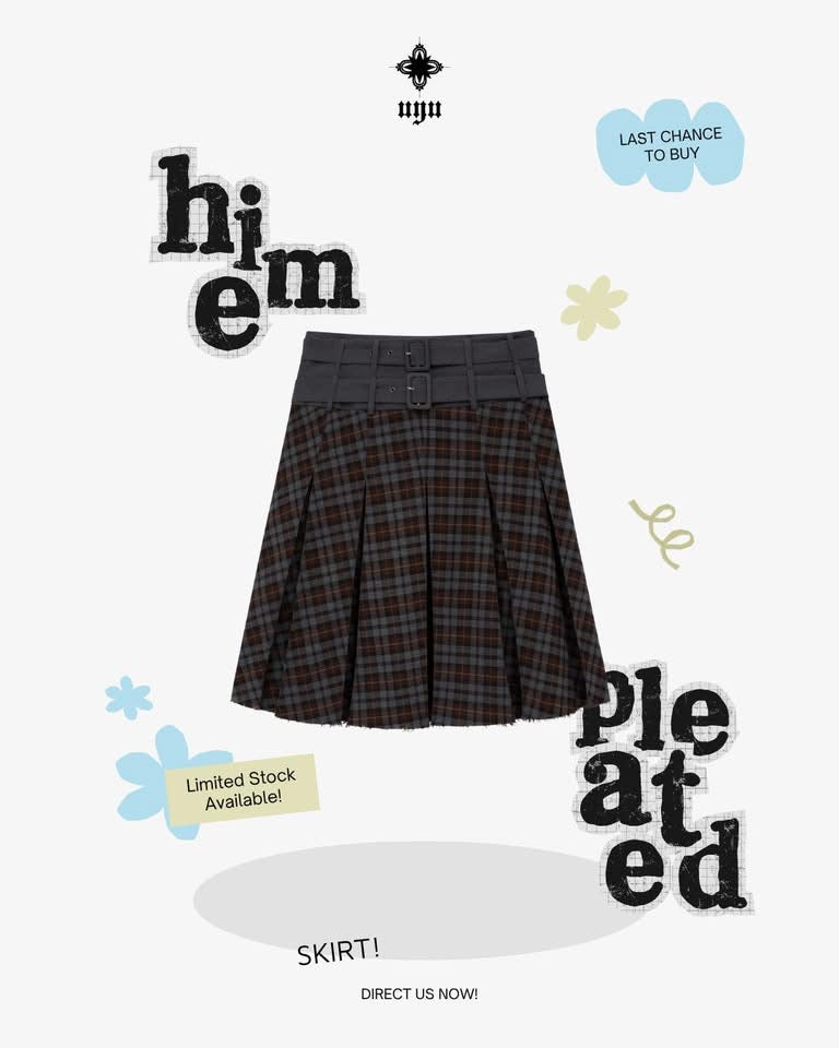 UYU Hime Plated Skirt - Ready to dispatch in 48 hours