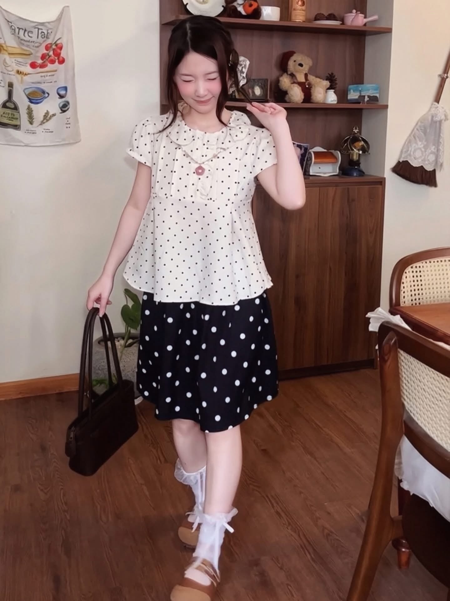 NCN Fencii Polka Dots Top