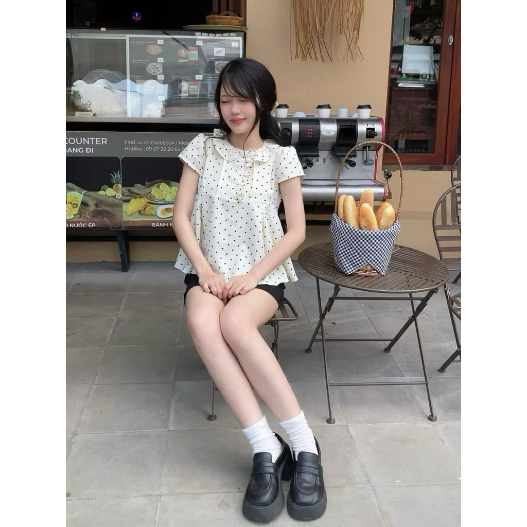 NCN Fencii Polka Dots Top