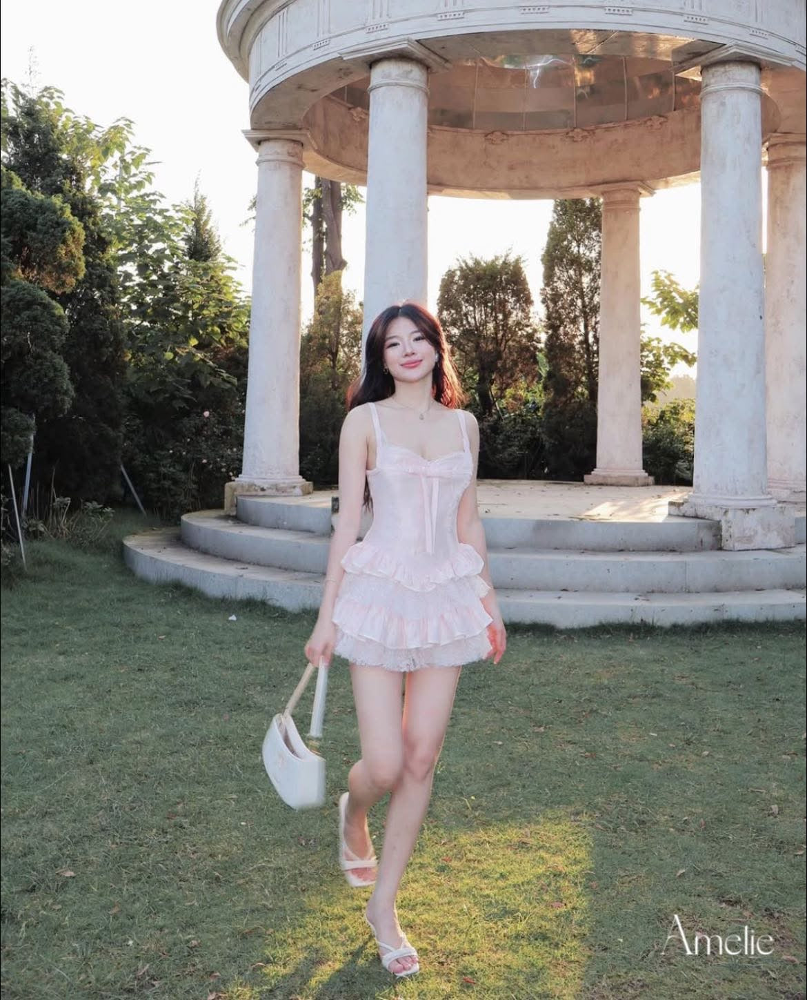 Amelie Poppy Dress - Ready to dispatch in 48 hours