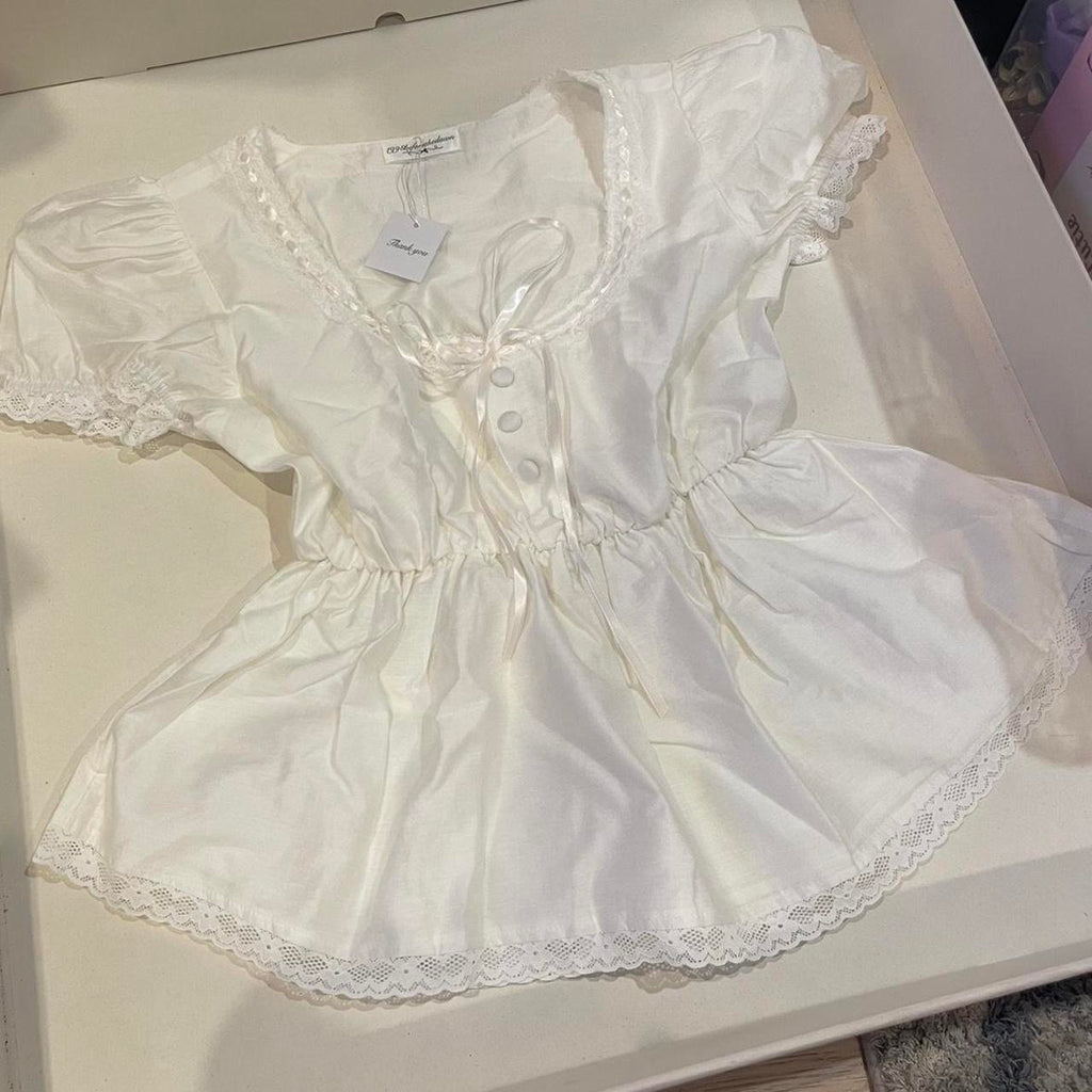 My Baby doll Top - White (Pre-order)