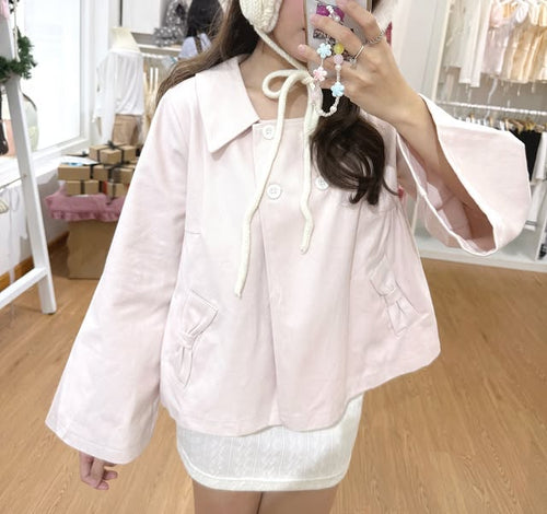 1998beforethedawn-Rosy Pink Coat - Ready to dispatch in 48 hours