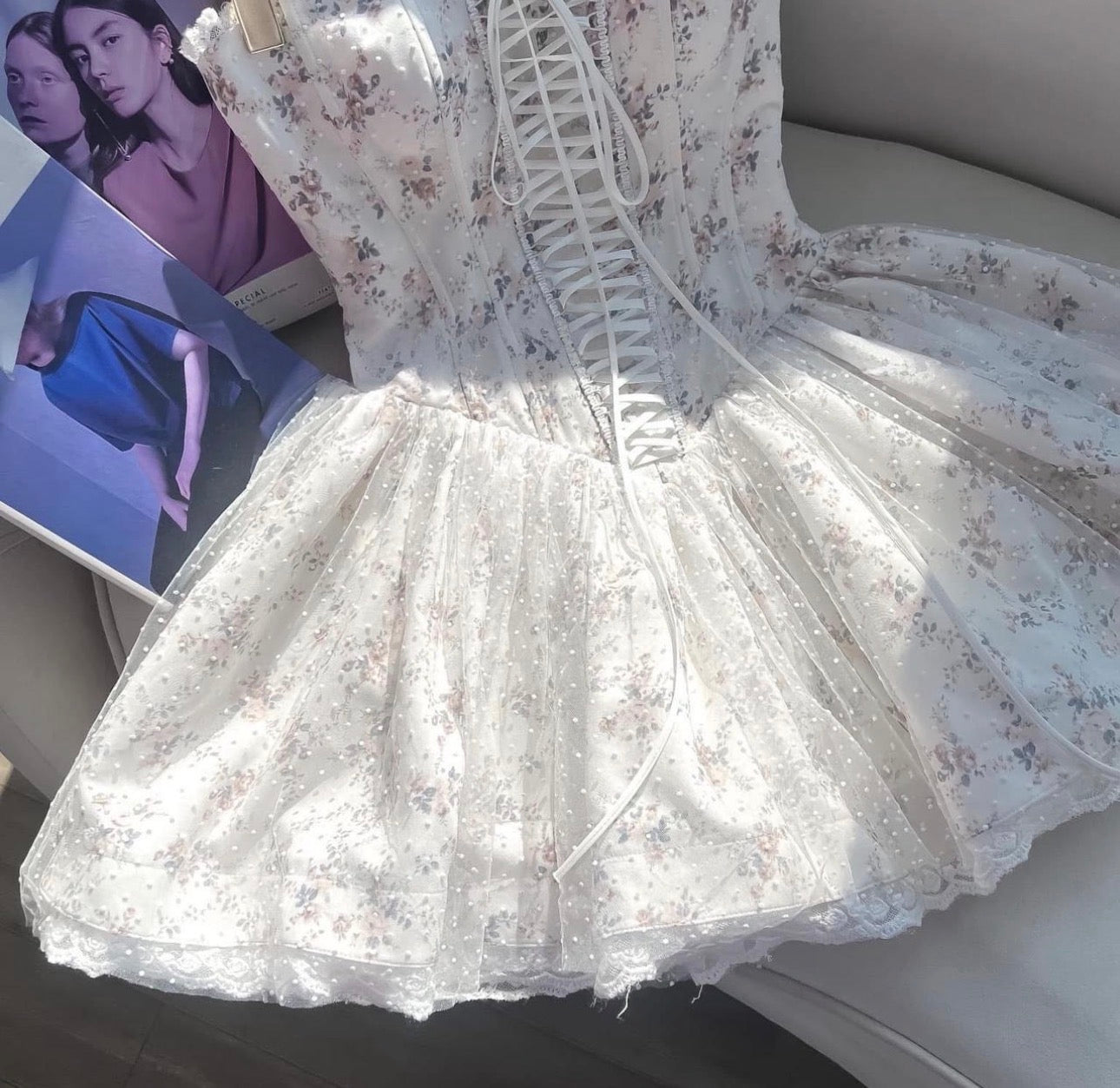 Hans Store Coquette Cottagecore Fairy Dress