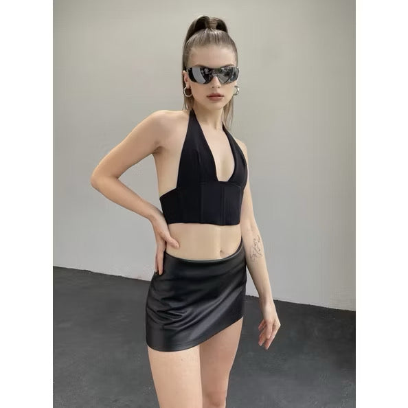 Ayserkriss Leather MiniSkirt - Ready to dispatch in 48 hours